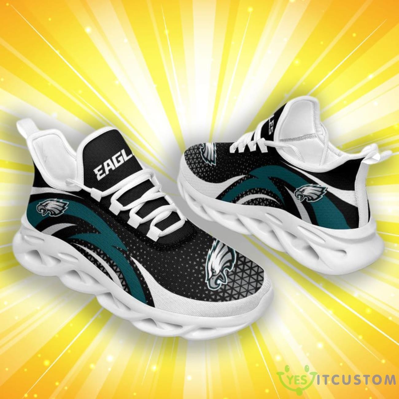Philadelphia Eagles Triangle Abstract Pattern Max Soul Shoes 5 Philadelphia Eagles Triangle Abstract Pattern Max Soul Shoes Product Photo 1
