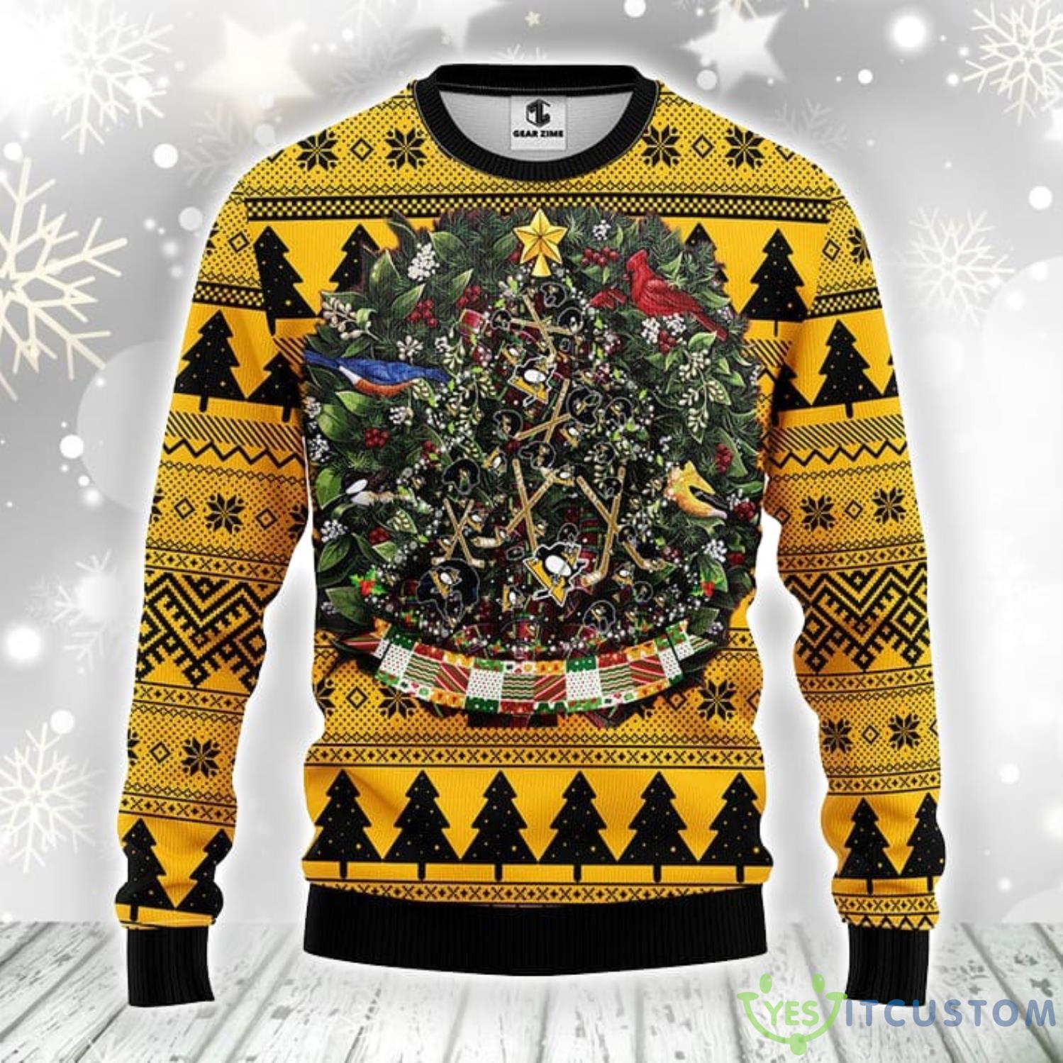 Pittsburgh Penguins Tree Ugly Christmas Sweater Warm Gift For Christmas 3 Pittsburgh Penguins Tree Ugly Christmas Sweater Warm Gift For Christmas Product Photo 1