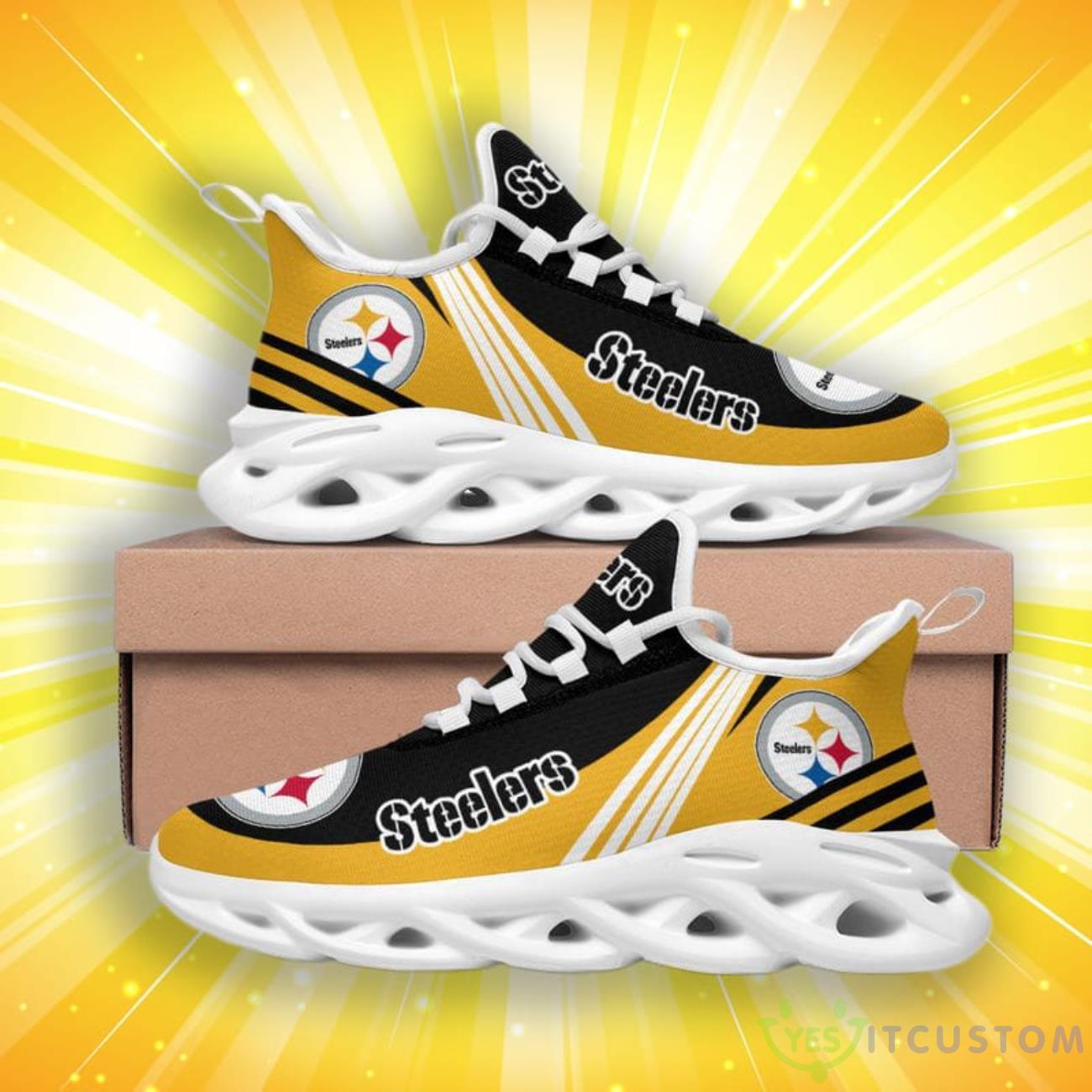 Pittsburgh Steelers Basic Max Soul Shoes 6 Pittsburgh Steelers Basic Max Soul Shoes Product Photo 2