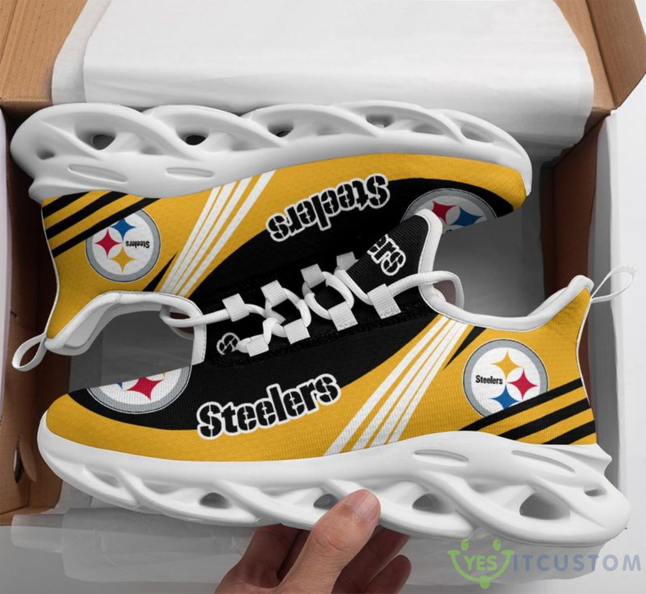 Pittsburgh Steelers Basic Max Soul Shoes 5 Pittsburgh Steelers Basic Max Soul Shoes Product Photo 1