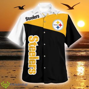 Pittsburgh Steelers Casual 3D Hawaiian Shirt Best For Fans Beach Gift For Men And Women - Pittsburgh Steelers Hawaii Shirt Design New Summer For Fans_1