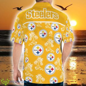 Pittsburgh Steelers Floral 3D Hawaiian Shirt Best For Fans Beach Gift For Men And Women - Pittsburgh Steelers Tropical Hawaii Shirt Limited Edition_5