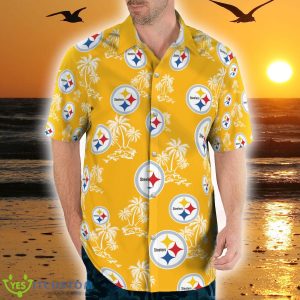 Pittsburgh Steelers Floral 3D Hawaiian Shirt Best For Fans Beach Gift For Men And Women - Pittsburgh Steelers Tropical Hawaii Shirt Limited Edition_6