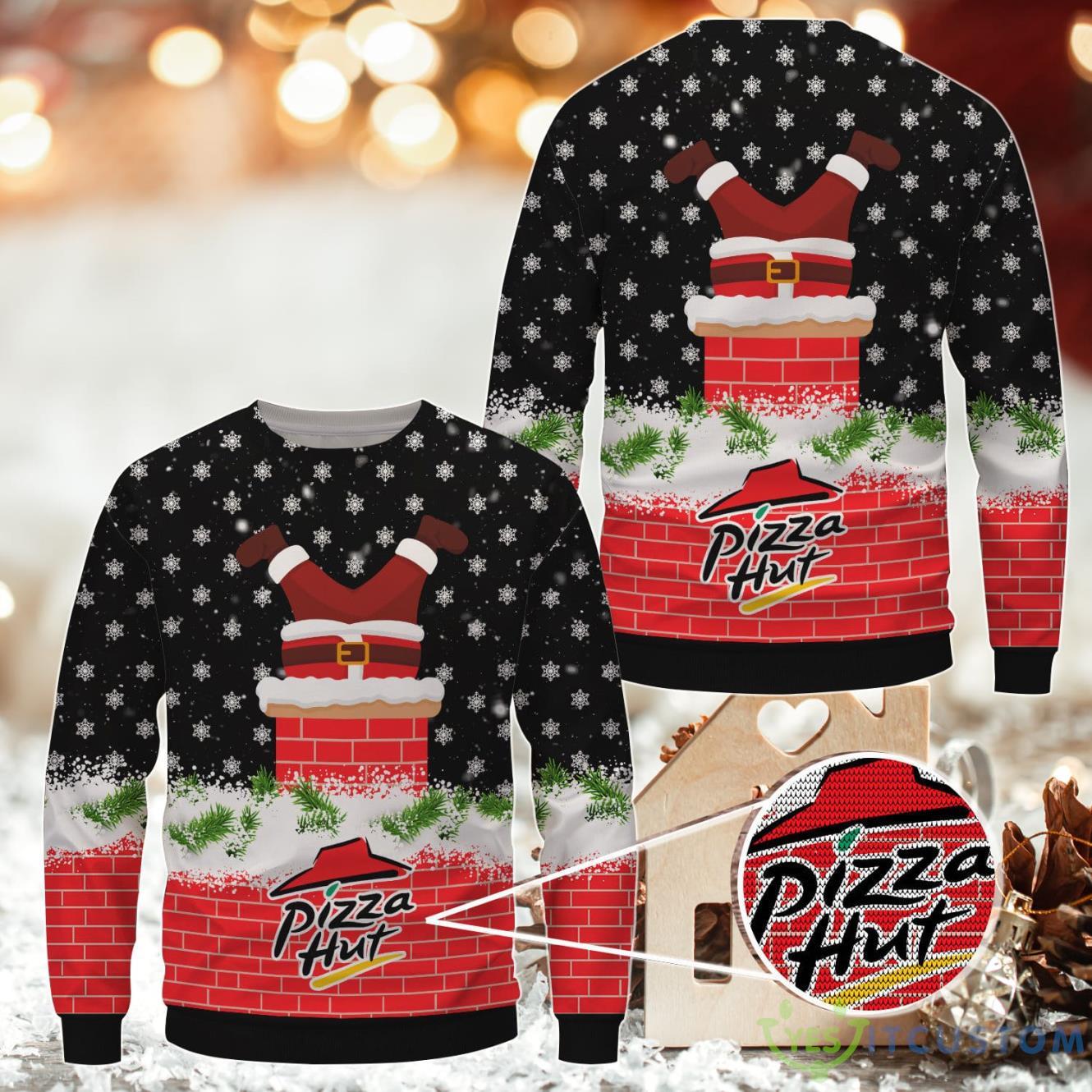Pizza Hut Wool Sweater Christmas 3 Pizza Hut Wool Sweater Christmas Product Photo 1