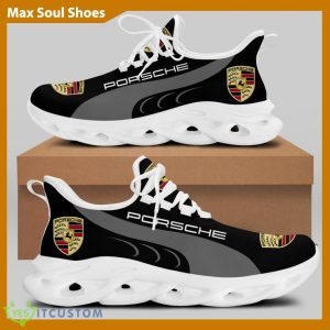 Porsche Racing Car Running Sneakers Comfort Max Soul Shoes For Men And Women - Porsche Chunky Sneakers White Black Max Soul Shoes For Men And Women Photo 2
