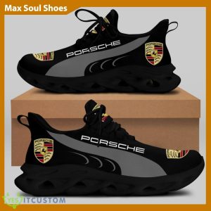 Porsche Racing Car Running Sneakers Comfort Max Soul Shoes For Men And Women - Porsche Chunky Sneakers White Black Max Soul Shoes For Men And Women Photo 1