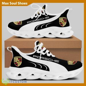 Porsche Racing Car Running Sneakers Edgy Max Soul Shoes For Men And Women - Porsche Chunky Sneakers White Black Max Soul Shoes For Men And Women Photo 2
