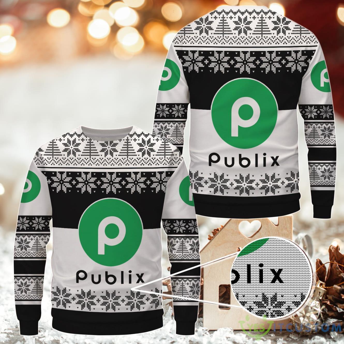 Publix Ugly Christmas Sweater Uniform 3 Publix Ugly Christmas Sweater Uniform Product Photo 1