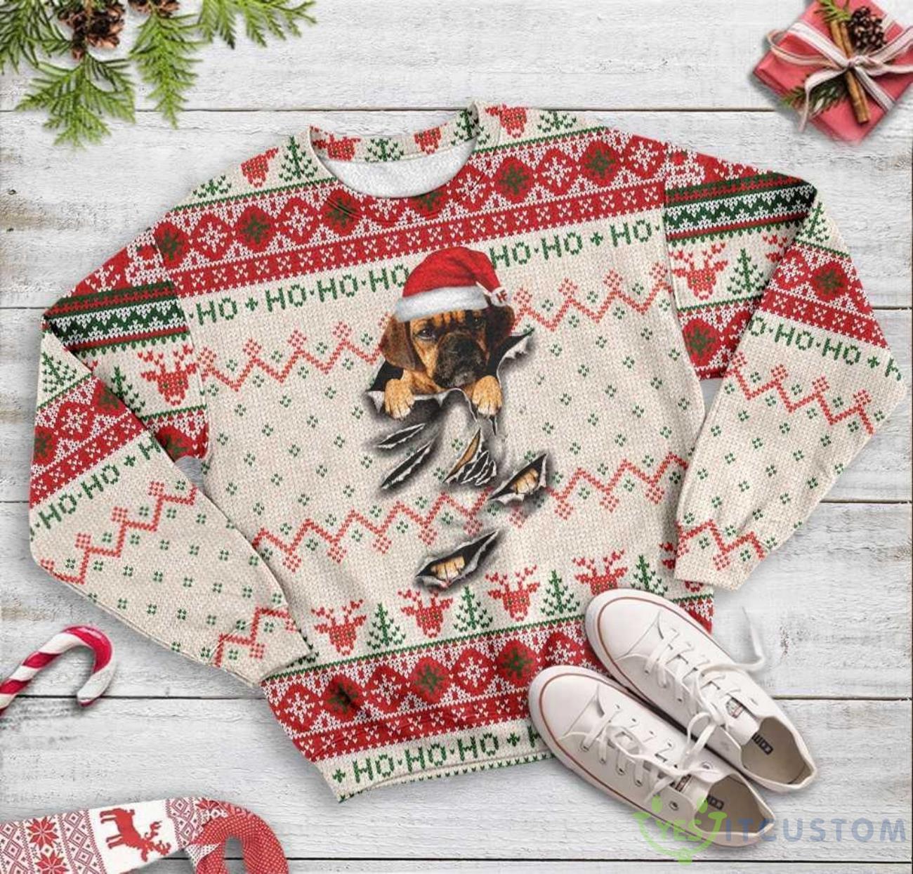 Puggle Scratch Ugly Christmas Sweater 6 Puggle Scratch Ugly Christmas Sweater Product Photo 2