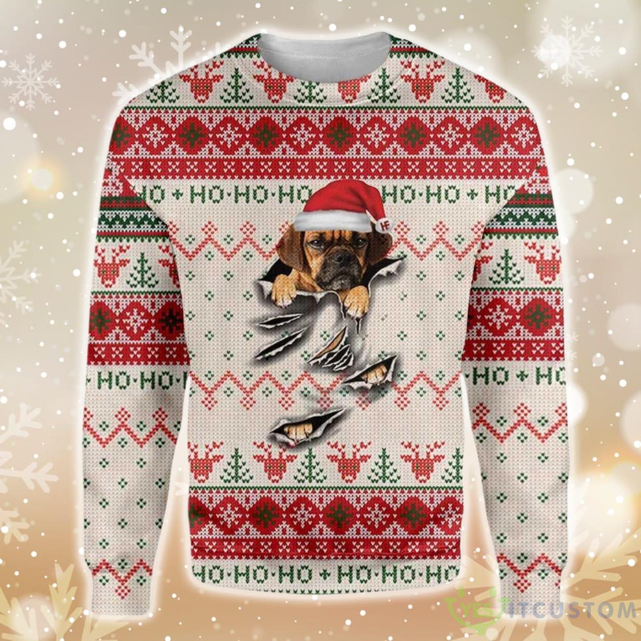 Puggle Scratch Ugly Christmas Sweater 5 Puggle Scratch Ugly Christmas Sweater Product Photo 1