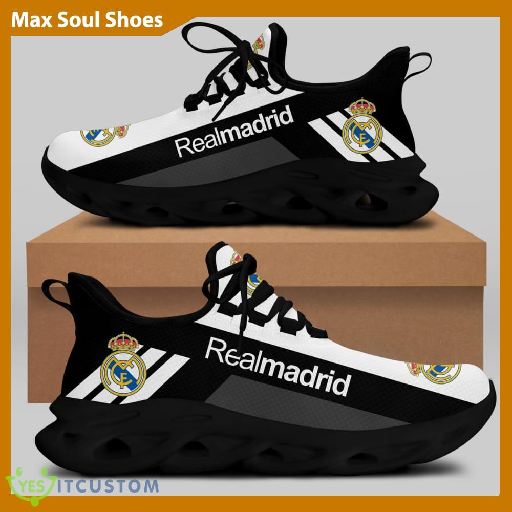 Real Madrid Laliga Running Shoes Aesthetic Max Soul Sneakers For Fans 10 Real Madrid Laliga Running Shoes Aesthetic Max Soul Sneakers For Fans - Real Madrid Chunky Sneakers White Black Max Soul Shoes For Men And Women Photo 2