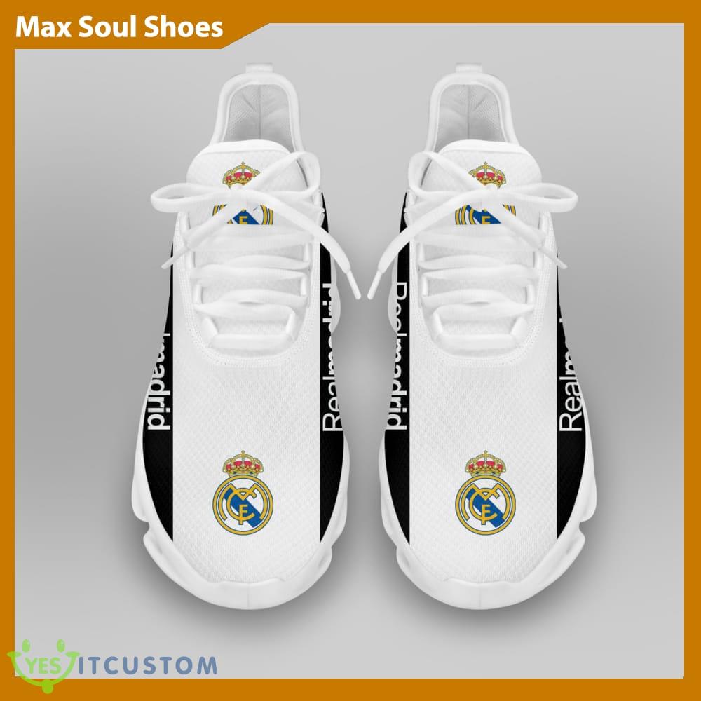 Real Madrid Laliga Running Shoes Aesthetic Max Soul Sneakers For Fans 3 Real Madrid Laliga Running Shoes Aesthetic Max Soul Sneakers For Fans - Real Madrid Chunky Sneakers White Black Max Soul Shoes For Men And Women Photo 3