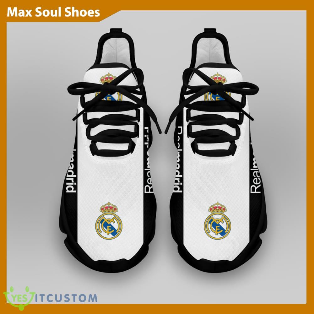 Real Madrid Laliga Running Shoes Aesthetic Max Soul Sneakers For Fans 4 Real Madrid Laliga Running Shoes Aesthetic Max Soul Sneakers For Fans - Real Madrid Chunky Sneakers White Black Max Soul Shoes For Men And Women Photo 4