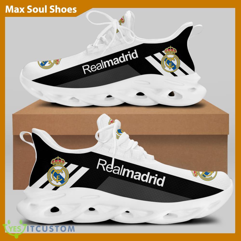 Real Madrid Laliga Running Shoes Aesthetic Max Soul Sneakers For Fans 9 Real Madrid Laliga Running Shoes Aesthetic Max Soul Sneakers For Fans - Real Madrid Chunky Sneakers White Black Max Soul Shoes For Men And Women Photo 1