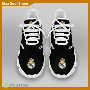 Real Madrid Laliga Running Shoes Detail Max Soul Sneakers For Fans - Real Madrid Chunky Sneakers White Black Max Soul Shoes For Men And Women Photo 3