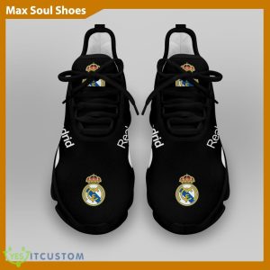 Real Madrid Laliga Running Shoes Detail Max Soul Sneakers For Fans - Real Madrid Chunky Sneakers White Black Max Soul Shoes For Men And Women Photo 4