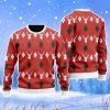 Red Argyle Reinmas Christmas Unisex Ugly Sweater Product Photo 1