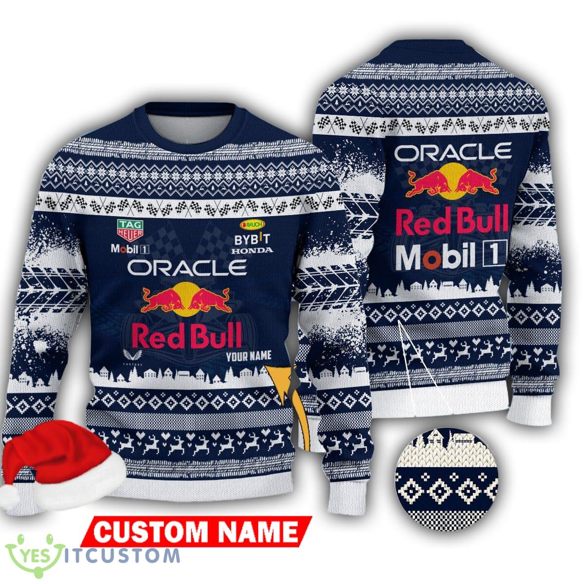 Red Bull Racing F1 Team Custom Name Ugly Sweater Gift For Christmas 3 Red Bull Racing F1 Team Custom Name Ugly Sweater Gift For Christmas - Red Bull Racing F1 Team Custom Name Ugly Sweater Gift For Christmas