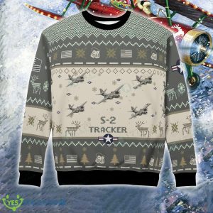 S-2 Tracker S2 Christmas Aircraft Ugly Sweater US Air Force - S-2 Tracker S2 Christmas Aircraft Ugly Sweater US Air Force Photo 6