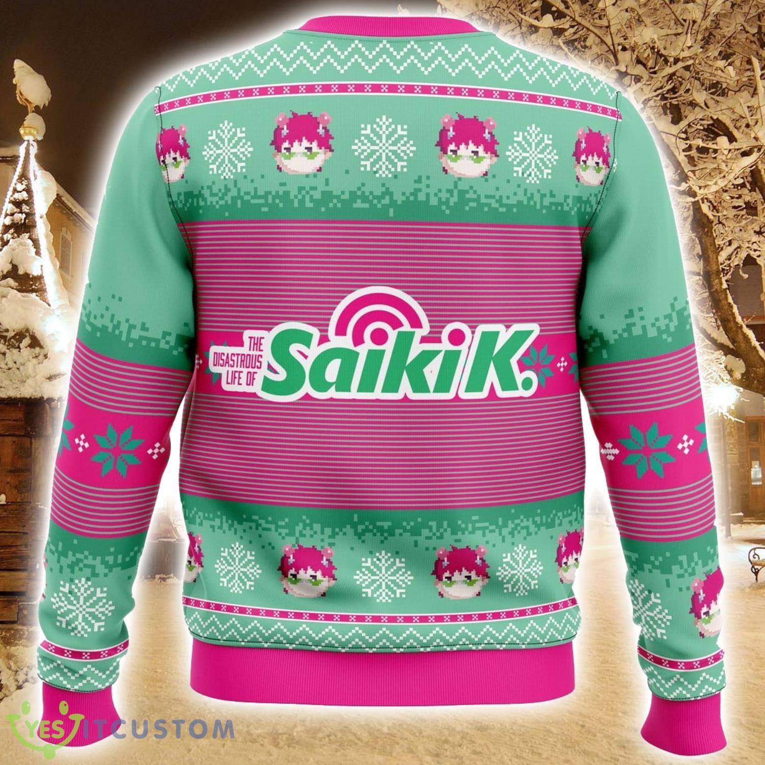 Saiki K The Disastrous Life of Saiki K 3D Ugly Christmas Sweater Christmas Gift Holiday Gift For Family 3 Saiki K The Disastrous Life of Saiki K 3D Ugly Christmas Sweater Christmas Gift Holiday Gift For Family Product Photo 3