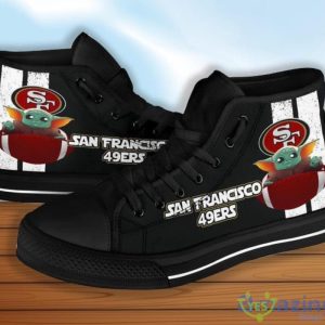 San Francisco 49ers Baby Yoda High Top Shoes Product Photo 3