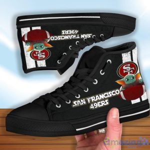 San Francisco 49ers Baby Yoda High Top Shoes Product Photo 4