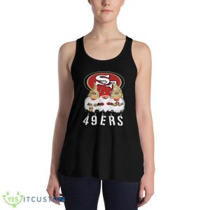 San Francisco 49ers Gnomies Christmas Limited Edition T Shirt, Christmas Sweatshirt - 8800 Women's Flowy Racerback Tank