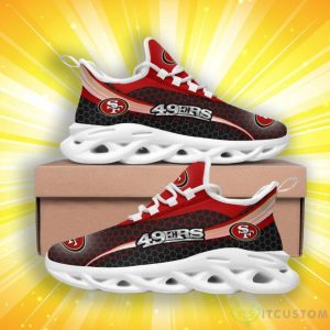 San Francisco 49ers Honeycomb Pattern Max Soul Shoes 3 San Francisco 49ers Honeycomb Pattern Max Soul Shoes Product Photo 2