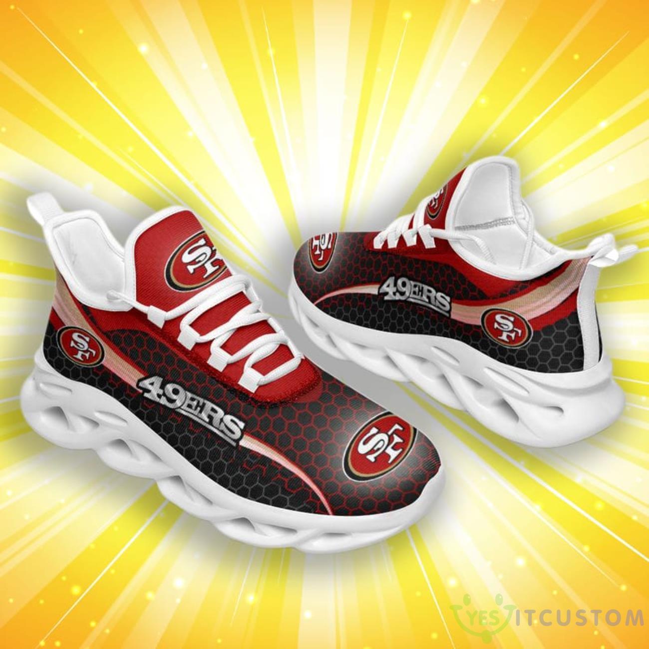 San Francisco 49ers Honeycomb Pattern Max Soul Shoes 5 San Francisco 49ers Honeycomb Pattern Max Soul Shoes Product Photo 1