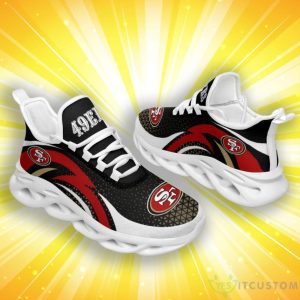 San Francisco 49ers Triangle Abstract Pattern Max Soul Shoes Product Photo 1