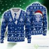 Sarpsborg 08 Fotballforening Eliteserien Santa hat Logo Ugly Christmas Sweater AOP Snow Flowers For Mens - Sarpsborg 08 Fotballforening Eliteserien Santa hat Logo Ugly Christmas Sweater AOP Snow Flowers For Mens
