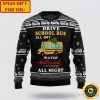 School Bus All Day Ugly Christmas Sweater Product Photo 1