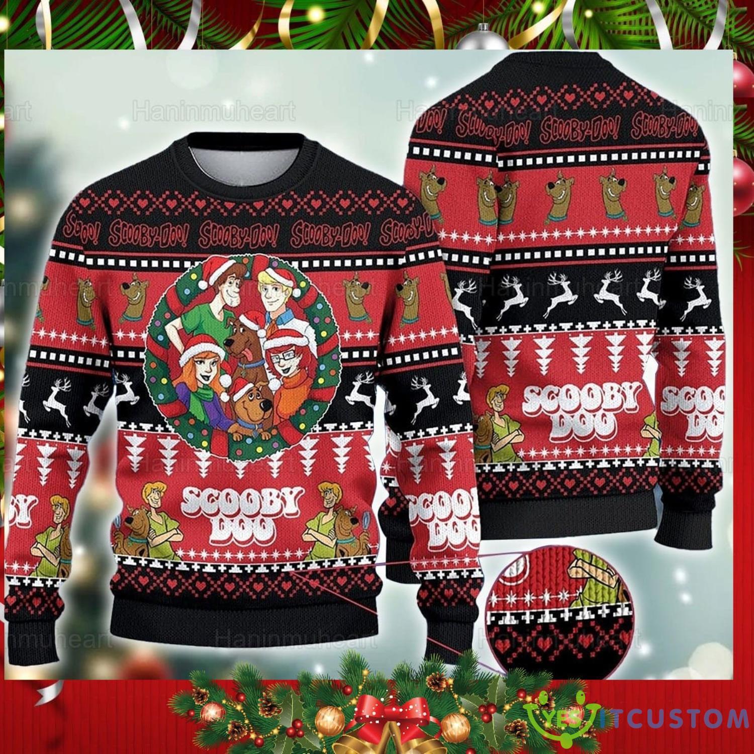 Scooby Doo Ugly Christmas Sweater Holiday Sweater 3 Scooby Doo Ugly Christmas Sweater Holiday Sweater Product Photo 1