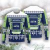 Seattle Seahawks Christmas Ball Snowfalke Pattern Knitted Sweater Product Photo 1