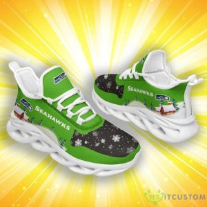 Seattle Seahawks Christmas Pattern Print Special Style Max Soul Shoes Product Photo 2