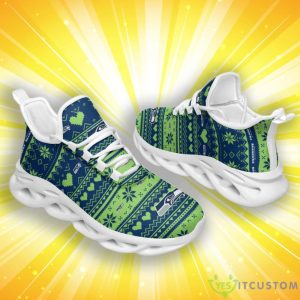 Seattle Seahawks Christmas Patterns Max Soul Shoes Product Photo 2