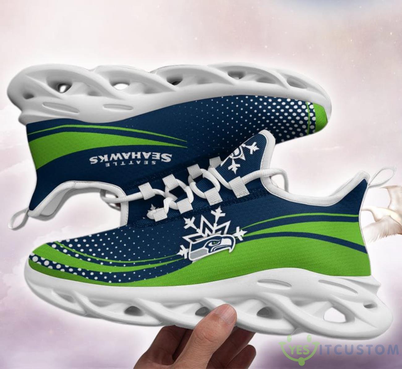 Seattle Seahawks Xmas Pattern Limited Edition Max Soul Shoes 3 Seattle Seahawks Xmas Pattern Limited Edition Max Soul Shoes Product Photo 1