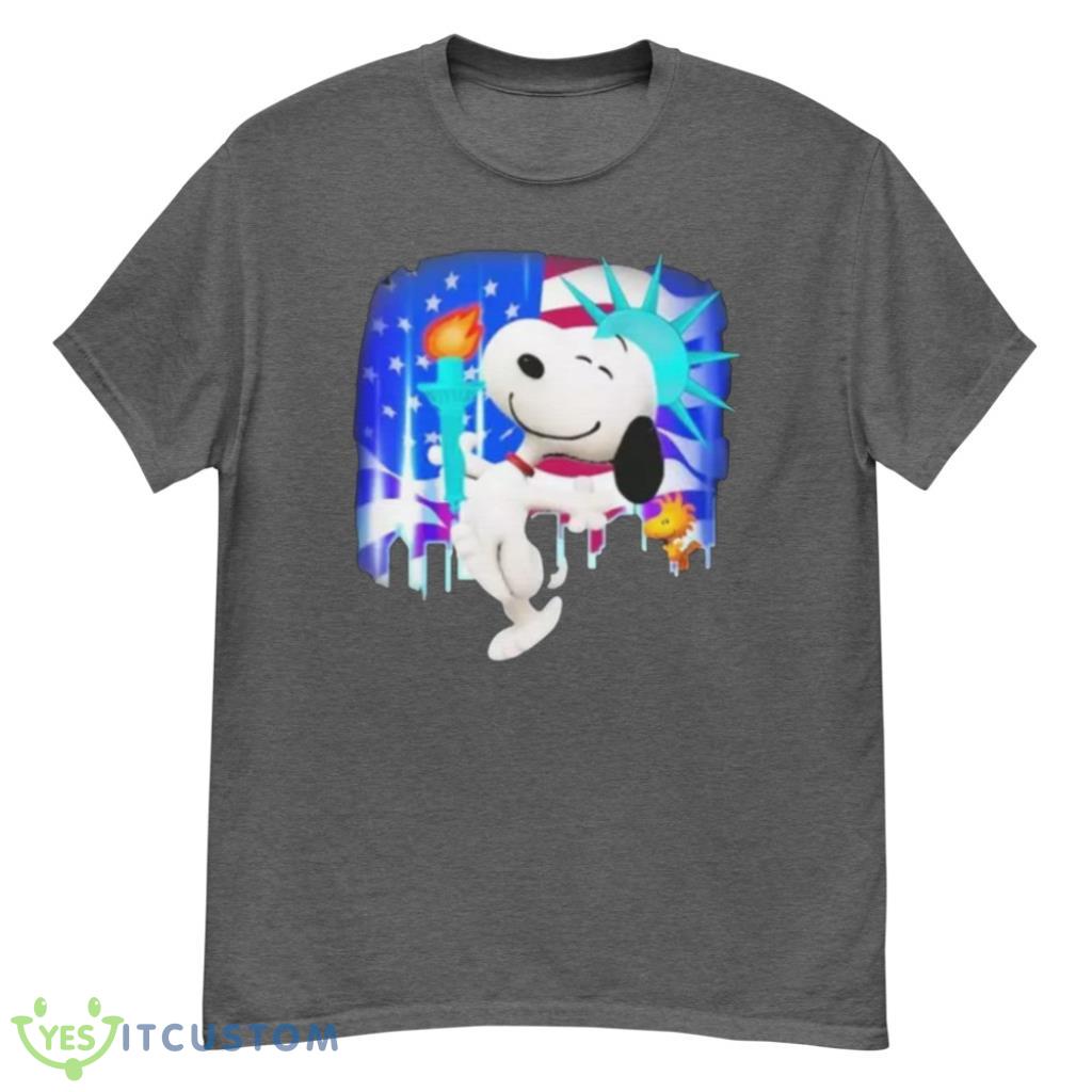 Snoopy And Woodstock American Flag T-Shirt 2 Snoopy And Woodstock American Flag T-Shirt Product Photo 2