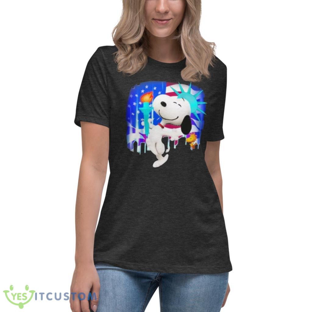 Snoopy And Woodstock American Flag T-Shirt 11 Snoopy And Woodstock American Flag T-Shirt Product Photo 11