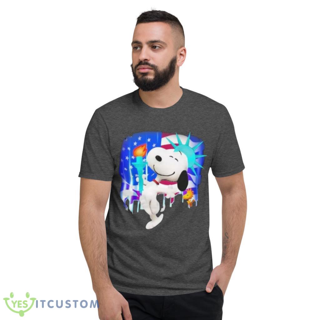 Snoopy And Woodstock American Flag T-Shirt 4 Snoopy And Woodstock American Flag T-Shirt Product Photo 4