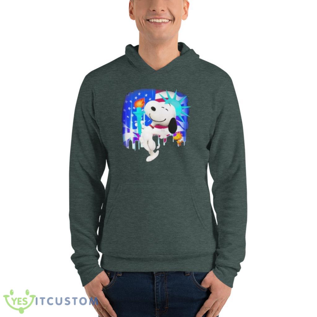 Snoopy And Woodstock American Flag T-Shirt 8 Snoopy And Woodstock American Flag T-Shirt Product Photo 8