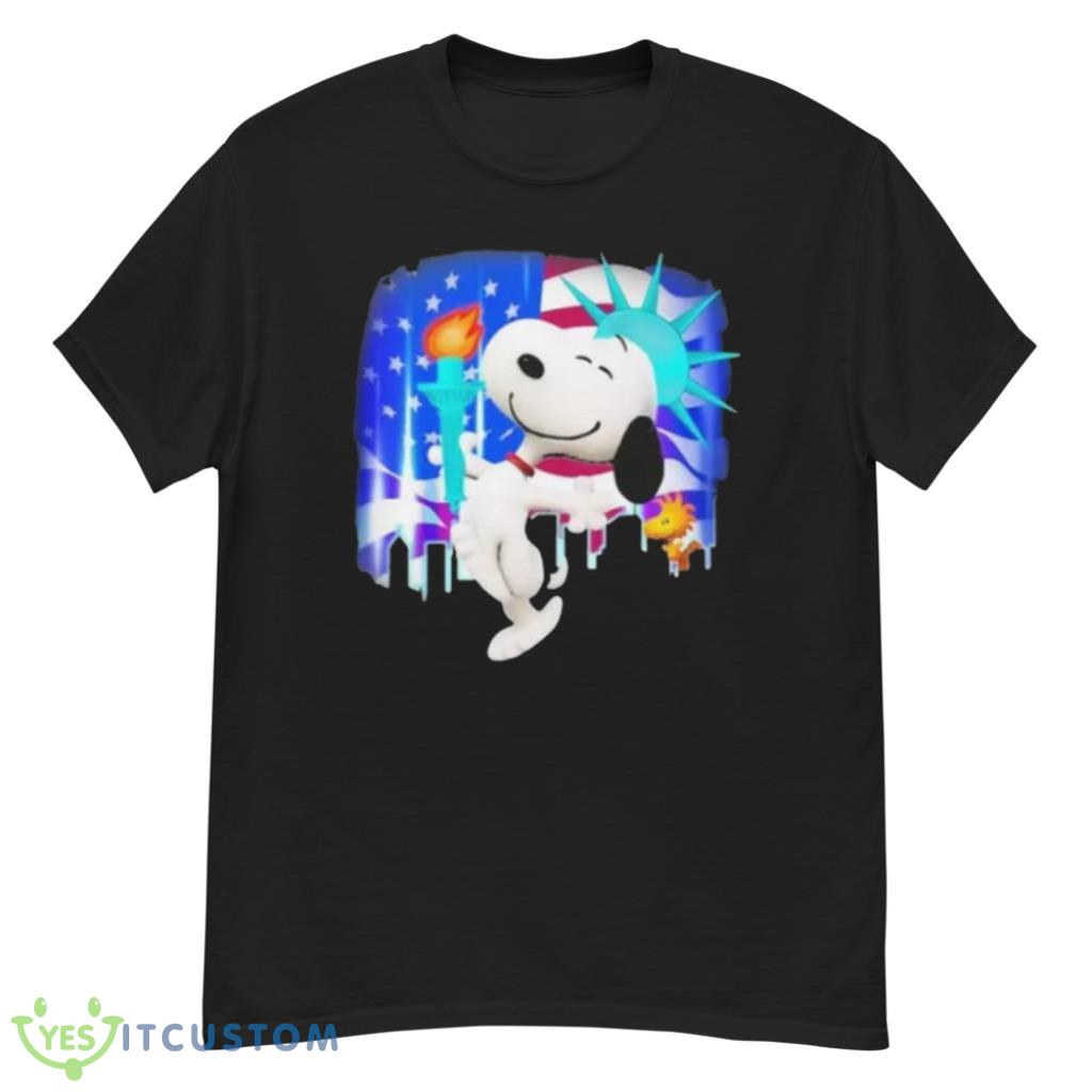 Snoopy And Woodstock American Flag T-Shirt 22 Snoopy And Woodstock American Flag T-Shirt Product Photo 1