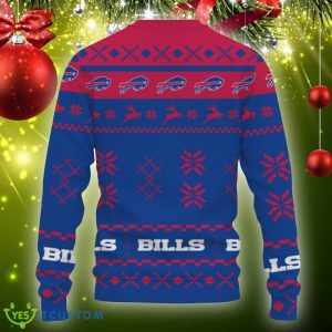 Snow Santa Pattern Logo Buffalo Bills Christmas Tree Ugly Christmas Sweater Gift Holidays - Christmas Urly Sweater Snow Santa Pattern Logo Buffalo Bills Christmas Tree Gifts Unisex For Fan, Hoodie, Sweatshirt-3D Sweatshirt_4
