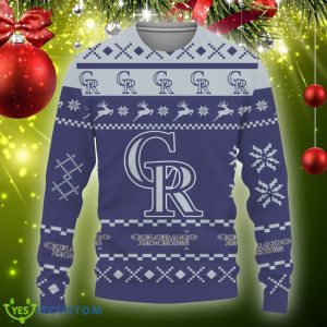 Snow Santa Pattern Logo Colorado Rockies Christmas Tree Ugly Christmas Sweater AOP Gift Holidays - Christmas Urly Sweater Snow Santa Pattern Logo Colorado Rockies Christmas Tree Gifts Unisex For Fan, Hoodie, Sweatshirt-3D Sweatshirt_3