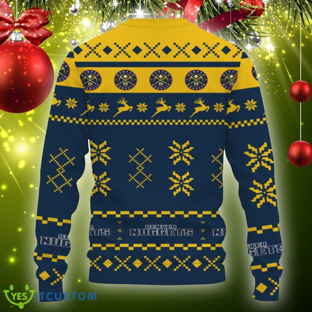 Snow Santa Pattern Logo Denver Nuggets Christmas Tree Ugly Christmas Sweater Gift Holidays 6 Snow Santa Pattern Logo Denver Nuggets Christmas Tree Ugly Christmas Sweater Gift Holidays - Christmas Urly Sweater Snow Santa Pattern Logo Denver Nuggets Christmas Tree Gifts Unisex For Fan, Hoodie, Sweatshirt-3D Sweatshirt_4