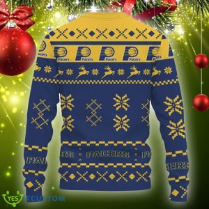 Snow Santa Pattern Logo Indiana Pacers Christmas Tree Ugly Christmas Sweater Gift Holidays - Christmas Urly Sweater Snow Santa Pattern Logo Indiana Pacers Christmas Tree Gifts Unisex For Fan, Hoodie, Sweatshirt-3D Sweatshirt_4