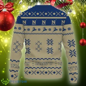 Snow Santa Pattern Logo Navy Midshipmen Christmas Tree Ugly Christmas Sweater Gift Holidays 3 Snow Santa Pattern Logo Navy Midshipmen Christmas Tree Ugly Christmas Sweater Gift Holidays - Christmas Urly Sweater Snow Santa Pattern Logo Navy Midshipmen Christmas Tree Gifts Unisex For Fan, Hoodie, Sweatshirt-3D Sweatshirt_4