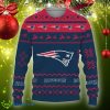 Snow Santa Pattern Logo New England Patriots Christmas Tree Ugly Christmas Sweater AOP Gift Holidays - Christmas Urly Sweater Snow Santa Pattern Logo New England Patriots Christmas Tree Gifts Unisex For Fan, Hoodie, Sweatshirt-3D Sweatshirt_3