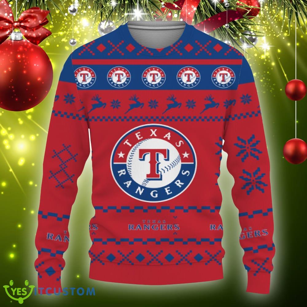 Snow Santa Pattern Logo Texas Rangers Christmas Tree Ugly Christmas Sweater AOP Gift Holidays 5 Snow Santa Pattern Logo Texas Rangers Christmas Tree Ugly Christmas Sweater AOP Gift Holidays - Christmas Urly Sweater Snow Santa Pattern Logo Texas Rangers Christmas Tree Gifts Unisex For Fan, Hoodie, Sweatshirt-3D Sweatshirt_3