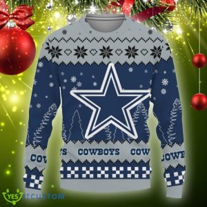 Snow Team Logo Dallas Cowboys Gifts For Fan Christmas Tree Knitted Christmas Sweater Gift Holidays - Christmas Urly Sweater Snow Team Logo Dallas CowboysUnisex Gifts For Fan Christmas Tree, Hoodie, Sweatshirt-3D Sweatshirt_3